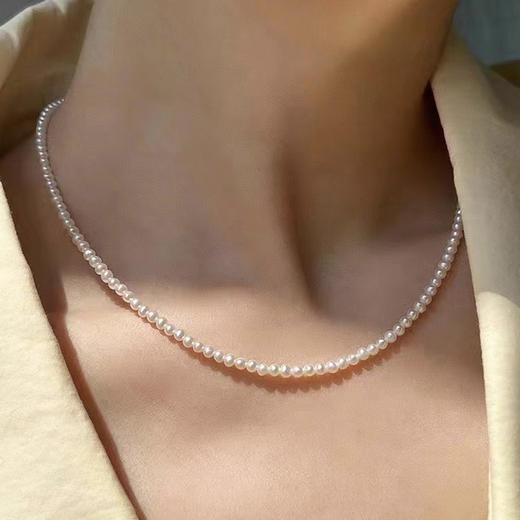 ysxb-07005【云赏珠宝】高品质天然淡水珍珠Baby珠正圆强光珍珠项链减龄显气质 商品图1