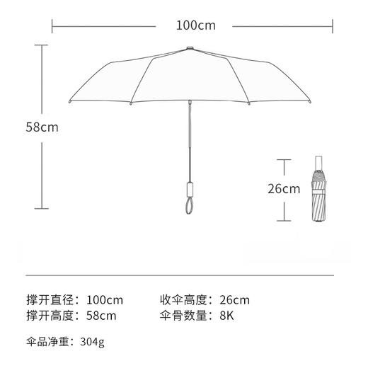 法国MC marieclaire遮阳伞防晒伞太阳伞女防紫外线黑胶伞晴雨两用 商品图1