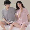 【冰冰凉凉！莫代尔睡衣】柔软围绕，睡个好觉，情侣开衫凉感型家居服，舒适透气夏季短袖短裤，夏天女士大码家居可外出服套装L 商品缩略图3