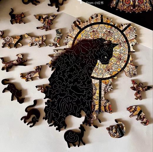 积分兑换 童心与艺术的碰撞！教堂猫木质拼图，Raphael Vavasseur为小朋友打造的梦幻礼物 商品图4