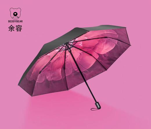 杯具熊太阳小黑伞防晒紫外线遮阳折叠女三五折迷你晴雨两用伞 商品图2