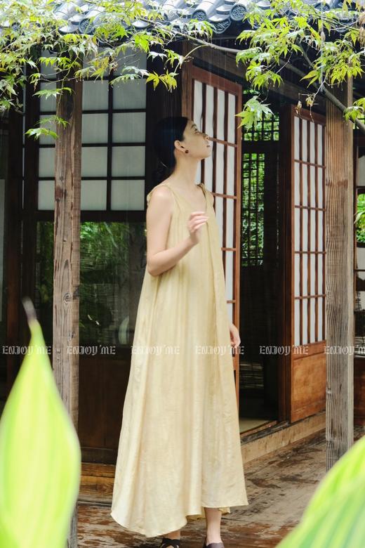 【门店同款】ENJOY夏季云敛-枇杷晚风提花扭结连衣裙 158297617 商品图9