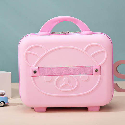 【日常轻装旅行！手提化妆箱】行李箱14寸化妆箱伴手礼旅行箱小熊迷你箱手提包礼盒，小巧靓丽，化妆品轻松收纳。ry 商品图4
