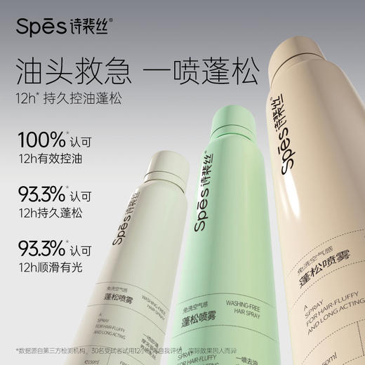 Spes【品牌直发】免洗空气感蓬松干发喷雾 150ml*2（分销专享） 商品图5