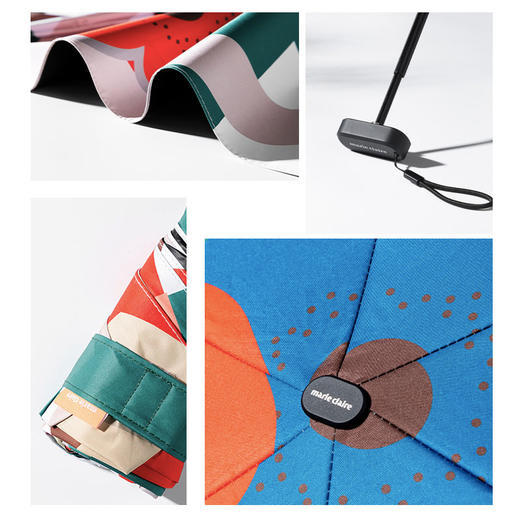 法国MC marieclaire遮阳伞防晒伞防紫外线晴雨两用六折口袋伞超轻 商品图6