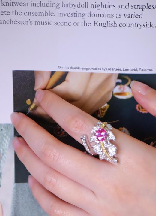 1.52ct 7.51g 帕帕拉恰戒指 商品图3