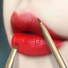 便携双头唇刷口红刷专用伸缩设计唇釉刷唇膏刷遮瑕刷平价多功能刷