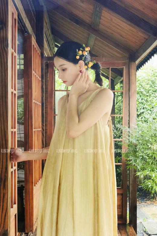 【门店同款】ENJOY夏季云敛-枇杷晚风提花扭结连衣裙 158297617 商品图8