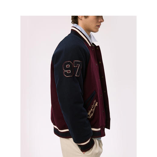 TeenieWeenie小熊男装卡通字母毛呢大衣男冬季TNJW248904H 商品图3