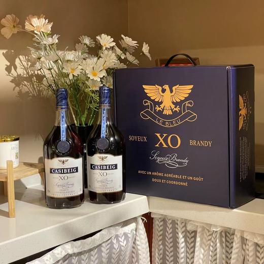 疯抢中！！【法国进口】卡斯贝格·蓝轩XO白兰地 1.5L大瓶装 赠高端礼盒+2个酒杯 商品图9