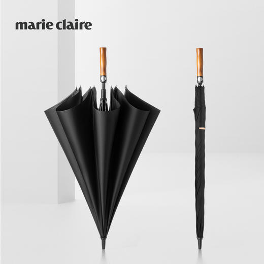 法国MC marieclaire雨伞男士晴雨两用太阳伞自动雨伞大号黑色雨伞 商品图0