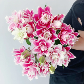 精品重瓣多头百合火星之恋5支