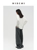 HIDEMI 极简V领大廓形轻柔皮肤衣系列宽松慵懒设计感可再生纤维面膜上衣长袖T恤 商品缩略图3