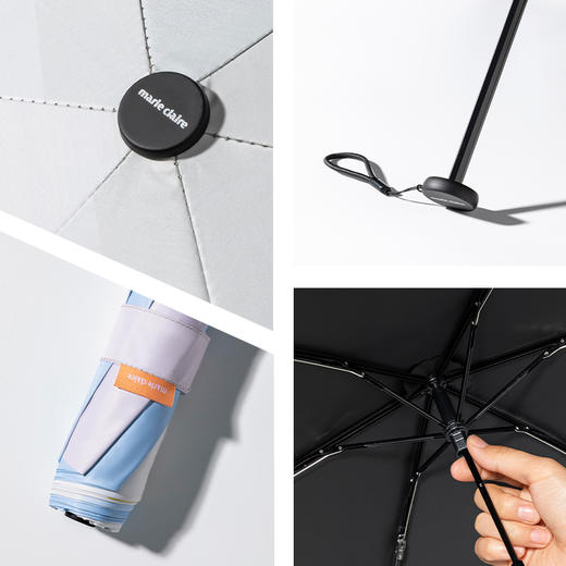 法国MC marie claire超轻遮阳伞女防晒伞防紫外线便携晴雨太阳伞 商品图2