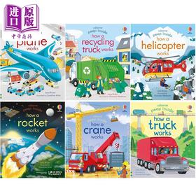 【中商原版】Peep Inside 尤斯伯恩偷偷看里面 交通工具汽车主题6册 英文原版纸板书 亲子绘本儿童科普图画书 Usborne童书