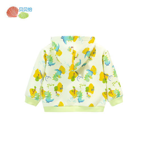 贝贝怡童装儿童秋季外套连帽2024新款男女童连帽卫衣开衫秋装上衣ZB3DS027 商品图7