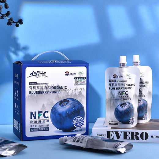 山货叔NFC有机蓝莓原浆100ml*10 商品图3