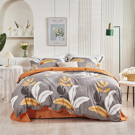 蜻蜓亲肤棉床上四件套小清新床上田园风床单被套学生宿舍-江南春 被套200*230cm