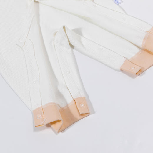 贝贝怡24新款男女宝宝连体衣长袖亲肤秋款透气连体衣爬服撞色宝宝哈衣ZB3DL018 商品图7