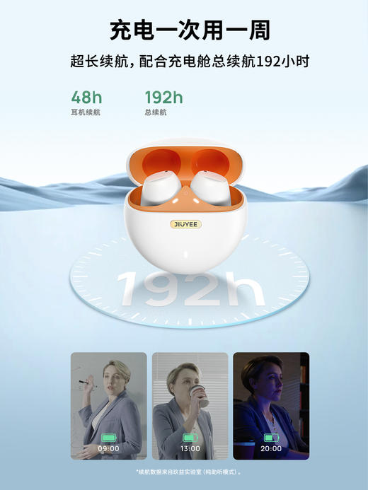 JIUYEE 蓝牙智能耳内助听耳机 AIR C2 商品图0