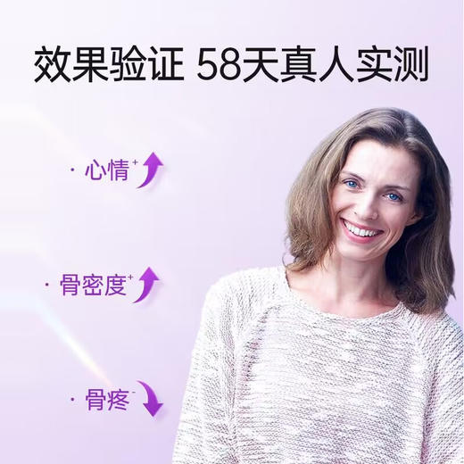 【更年期钙片】unikalk更年期钙片女性成年补钙中老年人骨质进口含异黄酮保健品 商品图4