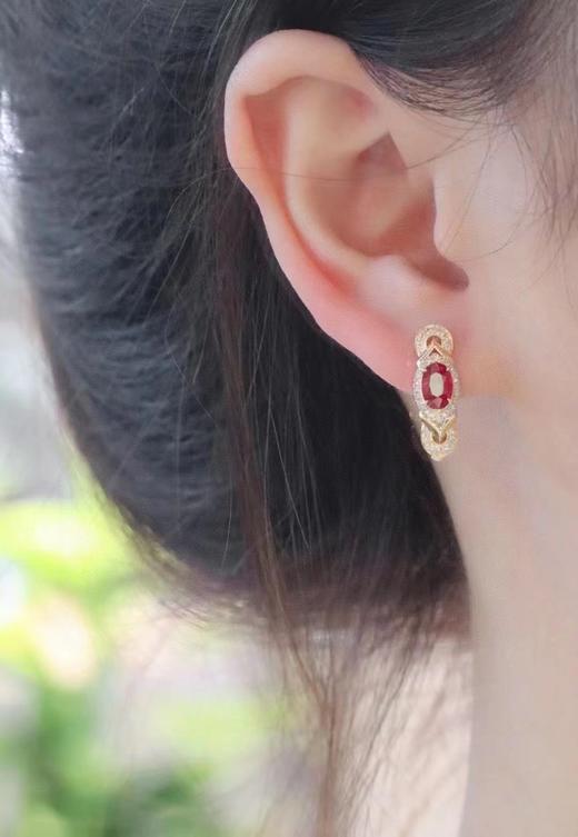 1.18ct 红宝石耳扣 商品图4
