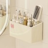 卫生间洗手台置物架浴室厕所免打孔壁挂牙刷牙膏梳子剃须刀收纳筒 商品缩略图6