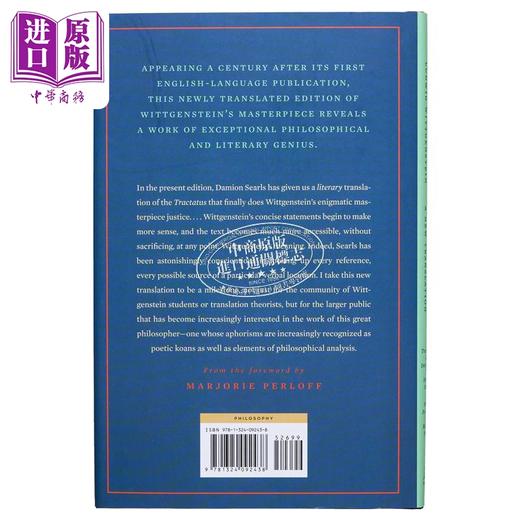 【中商原版】逻辑哲学论 新译 Tractatus Logico-Philosophicus  A New Translation 英文原版 Ludwig Wittgenstein 商品图1