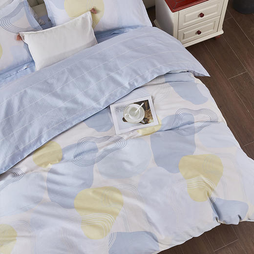 蜻蜓时尚全棉四件套小清新床上田园风床单被套学生宿舍-时光集 被套200*230cm 商品图3