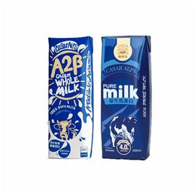 阿卑尔全脂纯牛奶4.0蛋白/A2-β酪蛋白200ml 优质原生乳蛋白更加纯粹 023611/023610