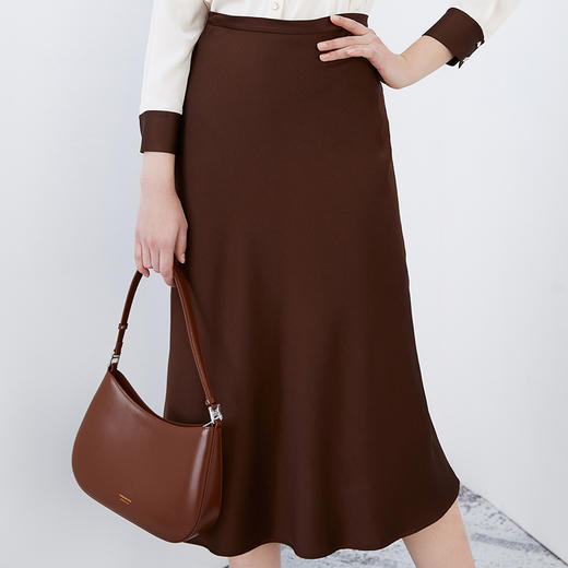 EITIE爱特爱秋季新款高腰时尚通勤显瘦a字半身裙7506206 商品图2