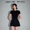 AUMNIE澳弥尼都市T恤长款修身短上衣百搭休闲健身运动跑步短袖女 商品缩略图3