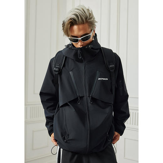 【Achock官方店】潮户外登山机能小众设计感露营连帽外套男 商品图2