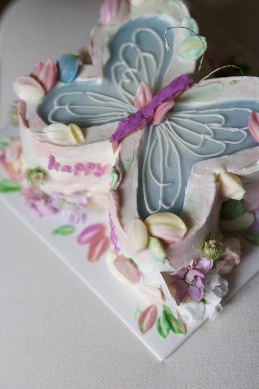 蝴蝶许愿蛋糕（口味请备注，不接急单） 商品图1