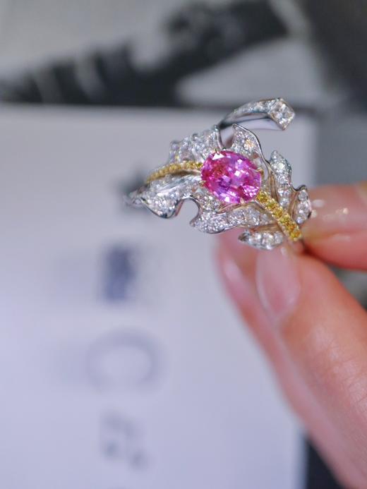 1.52ct 7.51g 帕帕拉恰戒指 商品图0