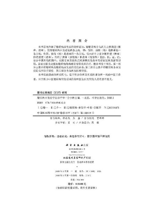 糖尿病并发症中医诊疗学 商品图2