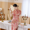 JX CQ6绸缎年轻中国风显瘦旗袍裙大码 商品缩略图2