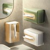 纸巾盒壁挂式洗脸巾收纳盒厨房倒挂抽纸盒家用卫生间免打孔纸抽盒 商品缩略图7