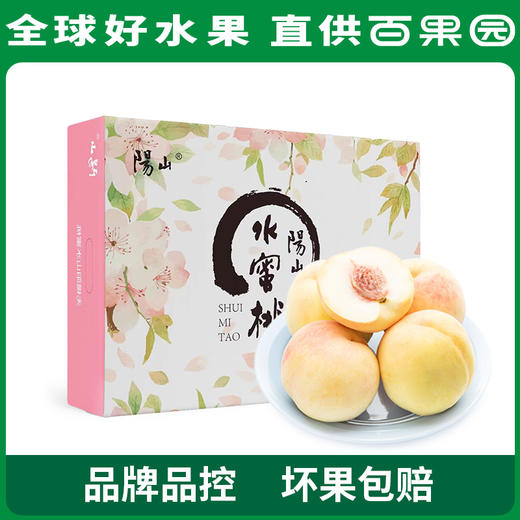 PAGODA百果园阳山水蜜桃16粒礼盒装（单果150g+） 商品图0