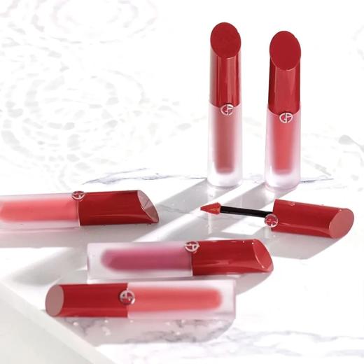 阿玛尼红管缎光唇釉#02冷冽雾桃 4ml水光唇釉 商品图0