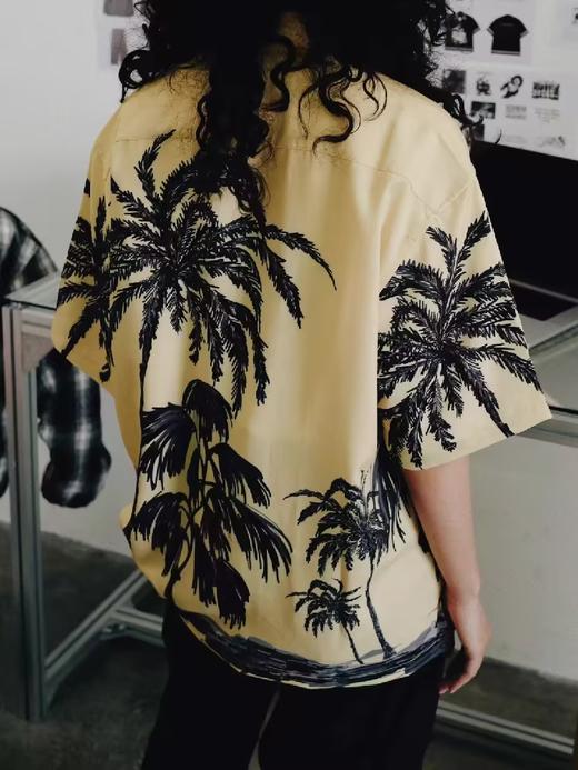 SUPERTOFU(SPTF)/JY-SS24-A015/椰树手绘 对花工艺 ALOHA 夏威夷短袖衬衫 商品图1