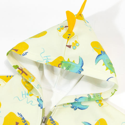 贝贝怡童装儿童秋季外套连帽2024新款男女童连帽卫衣开衫秋装上衣ZB3DS027 商品图3