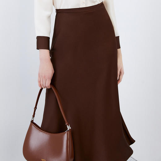 EITIE爱特爱秋季新款高腰时尚通勤显瘦a字半身裙7506206 商品图3