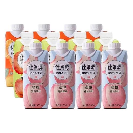 佳果源100%果汁12盒组合装 商品图0