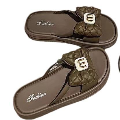 【超舒适❗️百搭蝴蝶结凉鞋】韩版时尚百搭，隐形增高拖鞋，舒适防滑不磨脚，夏季新款爆款外穿沙滩鞋L 商品图4