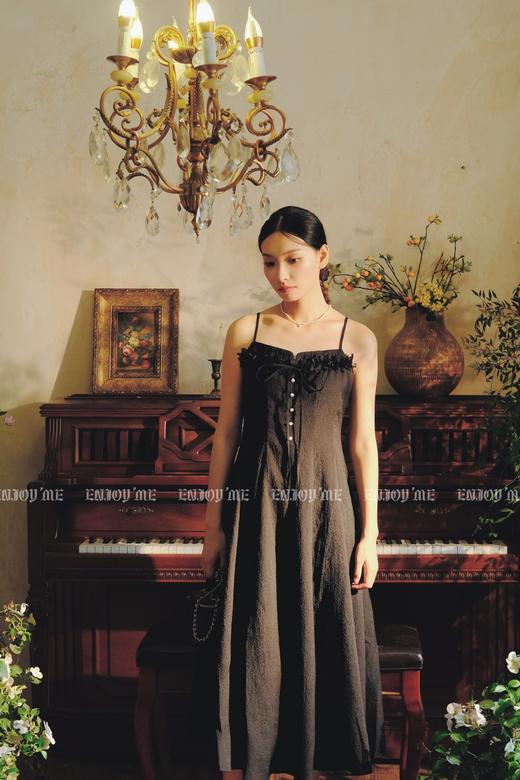 【门店同款】ENJOY夏季胸前立体花朵吊带裙 158400813 商品图4