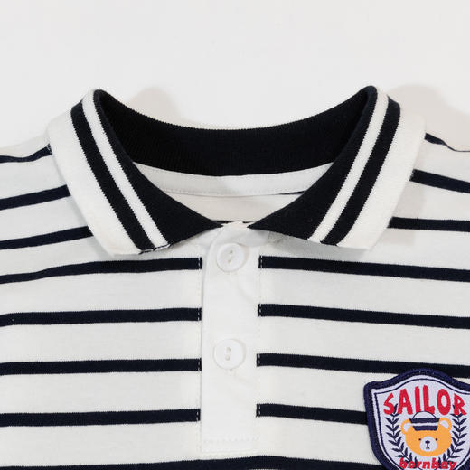 贝贝怡童装男童长袖t恤翻领POLO衫纯棉春秋新款儿童打底上衣秋装ZB3DS033 商品图3