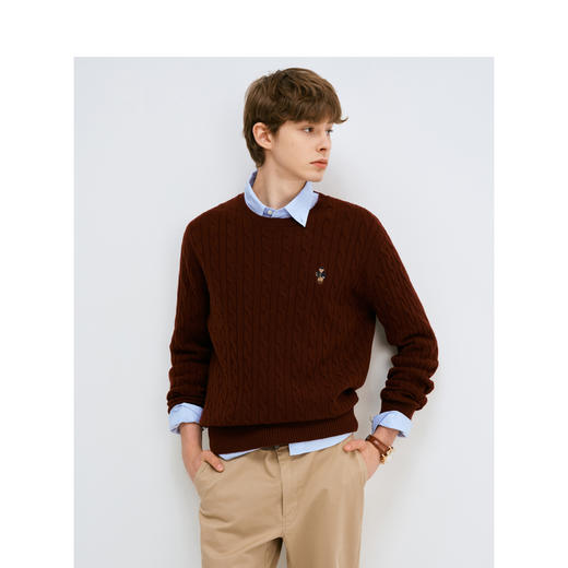 Teenie Weenie小熊男装卡通毛衣男冬季TNKW248C12S 商品图3