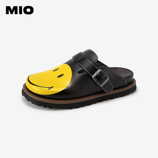 【MIO×SMILEY笑脸联名】米奥秋季包头拖时髦玩趣厚底勃肯鞋M244243411 商品图0