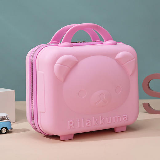 【日常轻装旅行！手提化妆箱】行李箱14寸化妆箱伴手礼旅行箱小熊迷你箱手提包礼盒，小巧靓丽，化妆品轻松收纳。ry 商品图2